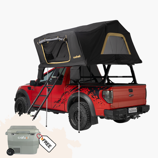 The Giants - 79″ Aluminum Shell Hybrid Rooftop Tent
